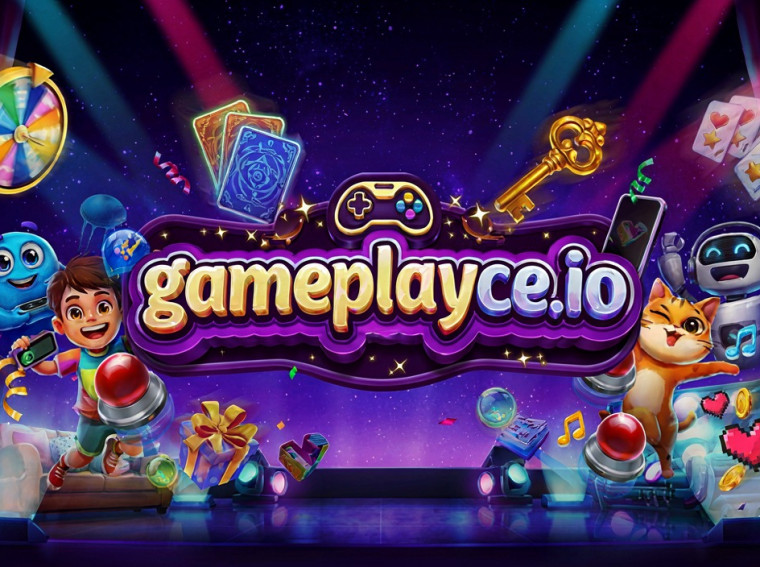 gameplayce.io key art with the cast of characters